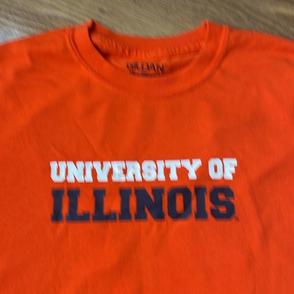 University of‎ Illinois College Long Sleeve Dry Blend T-Shirt Orange Sz S Unisex - Picture 3 of 8
